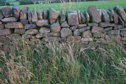 A dry stone wall. There are lots of these in the peaks.